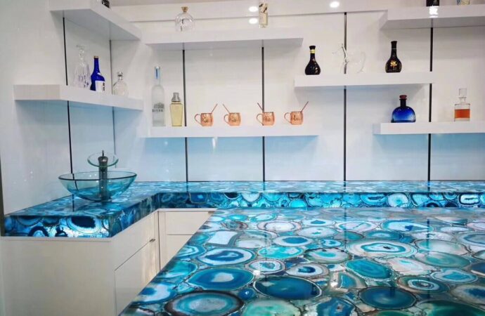 Semi-Precious Gemstone Installation, Boca Raton Countertop Installers